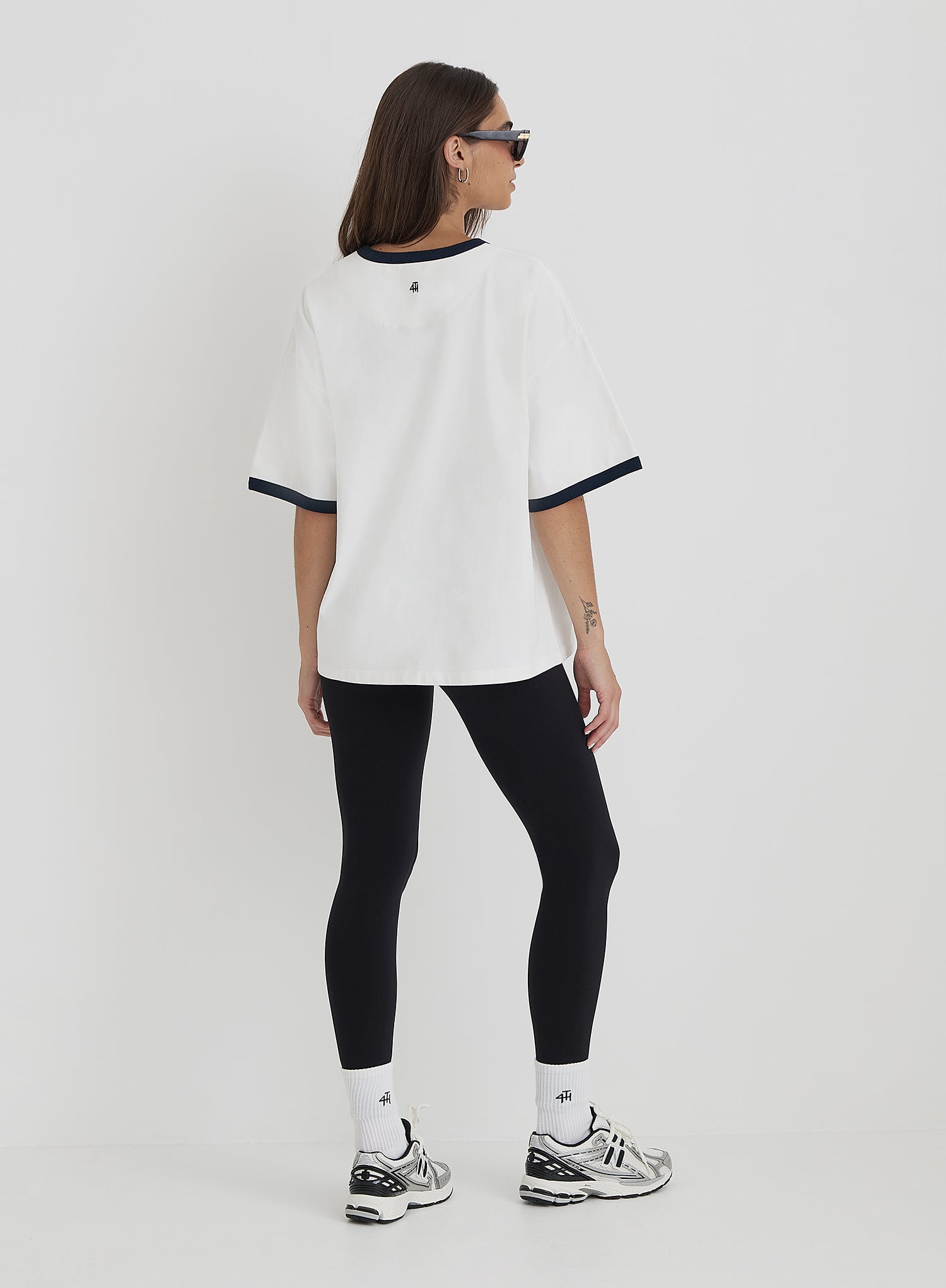 Cream Oversized Distressed Slogan T-Shirt